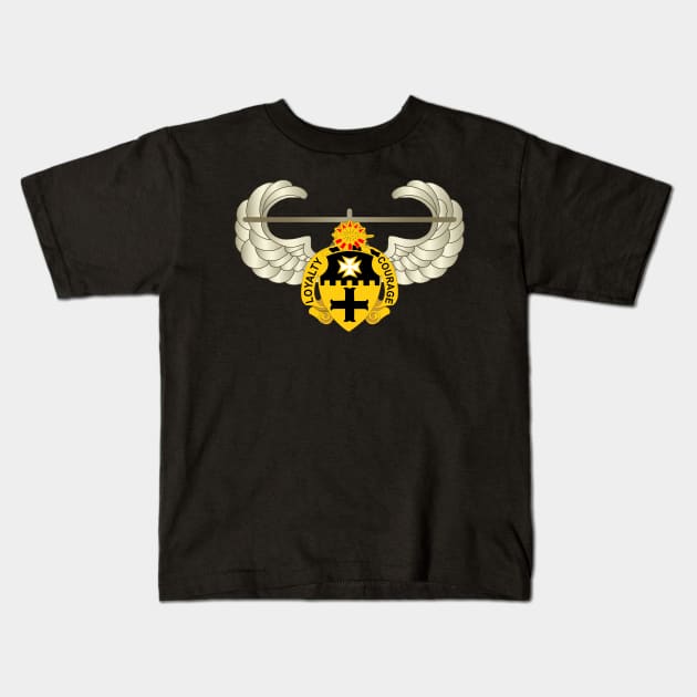 5th Cavalry DUI w Air Assault Badge wo Txt Kids T-Shirt by twix123844